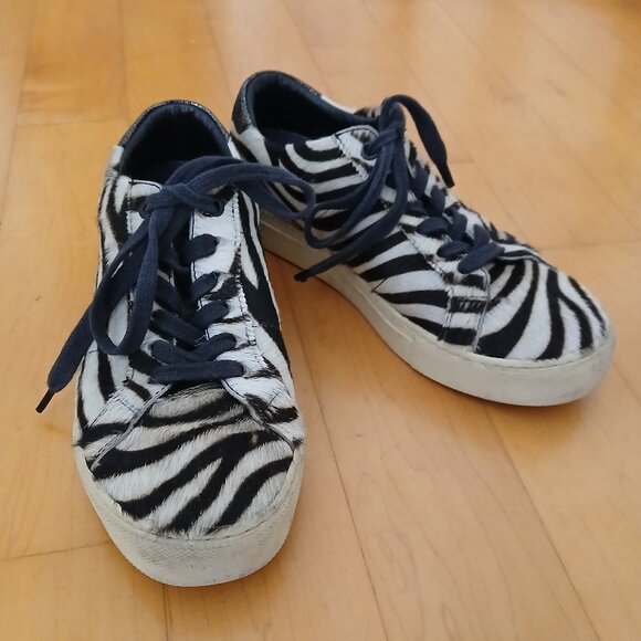 GREATS-  Pony Hair Zebra design sneakers - made in Brooklyn - Picture 1 of 7